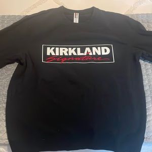 Kirkland Signature Unisex Sweater Fleece Crewneck Relaxed Fit Costco Black, M